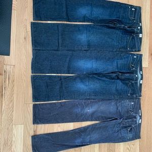 Lot of 3 mens AG darkwash jeans